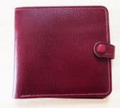 Real calf leather wallet made in England oxblood red colour in superb condition